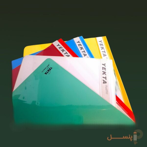 پوشه پلاستیکی یکتا (YEKTA) سایز A4 بسته 10 عددی رنگ جور - تصویر 2